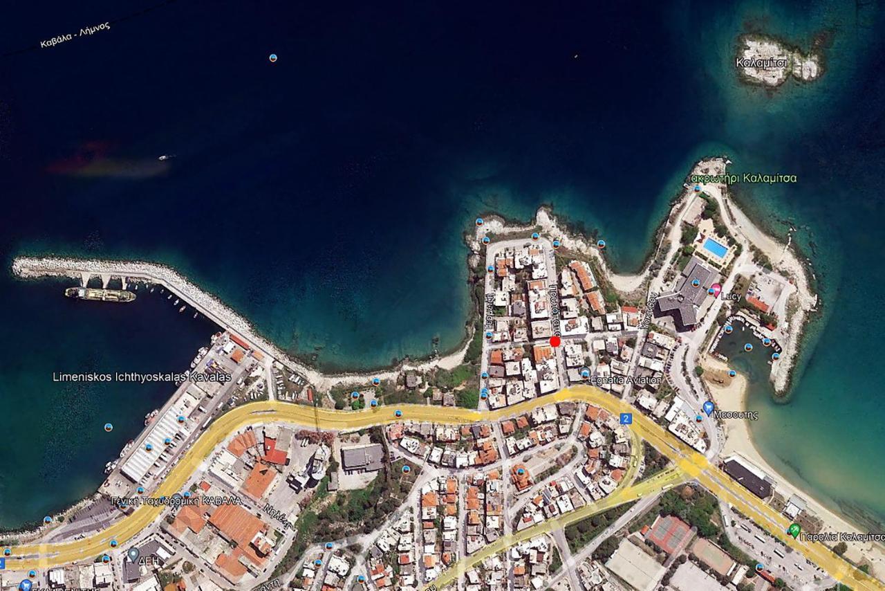 Urban Kalamitsa Beach Appartment Kavala Exterior foto